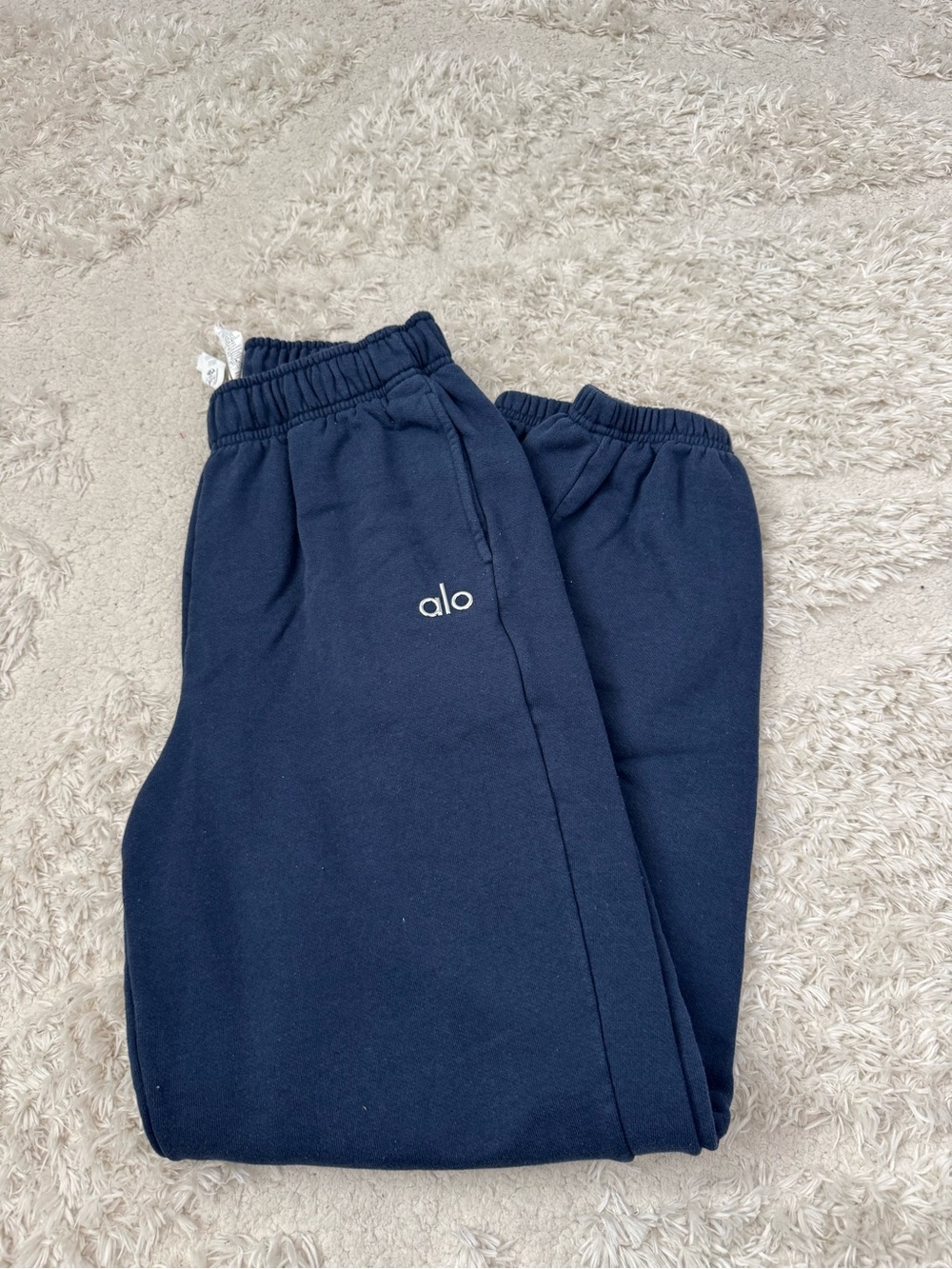 ALO Yoga Navy blue sweatpants with Elastic Waist